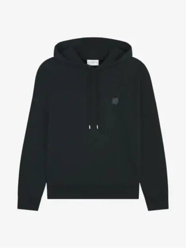 Bold Fox Head Patch Oversize Hoodie Black - MAISON KITSUNE - BALAAN 3