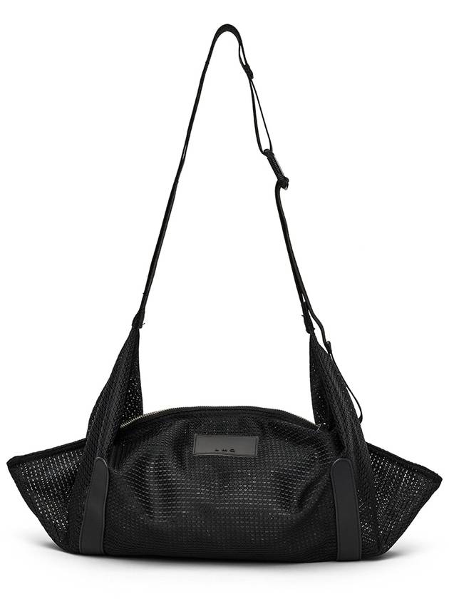 Goat mesh shoulder and cross bag travel bag black - LE MASQUE - BALAAN 3