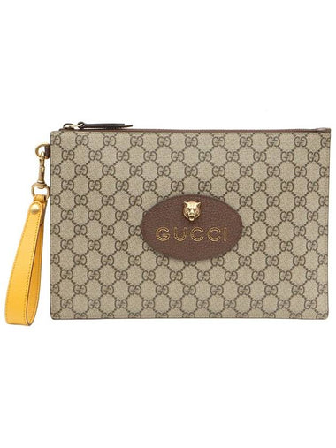 GG Supreme Canvas Neo Vintage Strap Pouch Clutch 473956 - GUCCI - BALAAN 1