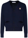 Fox Head Patch Classic Cardigan Navy - MAISON KITSUNE - BALAAN 2