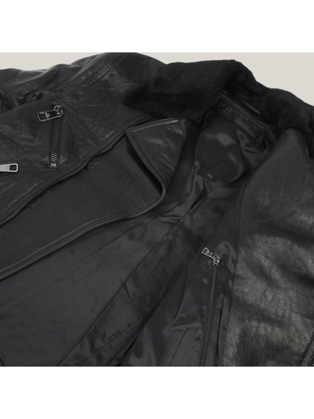 Men's Leather Jacket BPE442C B701C 01 BLACK NEC001 - NEIL BARRETT - BALAAN 10