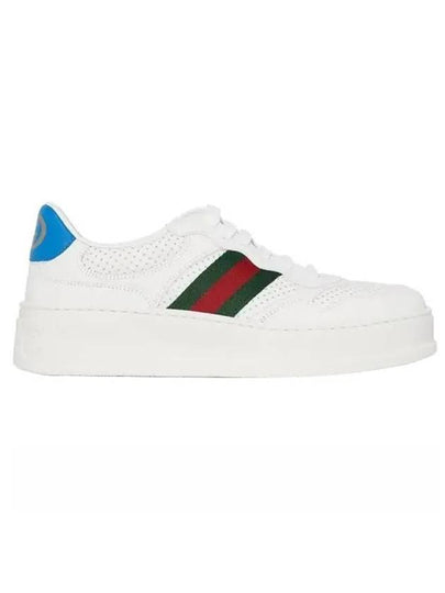 Web detail blue tab low top sneakers white - GUCCI - BALAAN 2