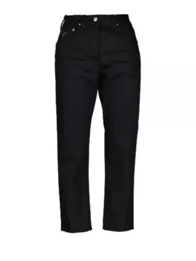 Stretch Denim 5 Pocket Jeans Black - PRADA - BALAAN 2