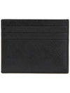 Triangle Logo Saffiano Card Wallet Black - PRADA - BALAAN 3