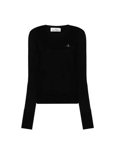 ORB Logo Knit Top Black - VIVIENNE WESTWOOD - BALAAN 2