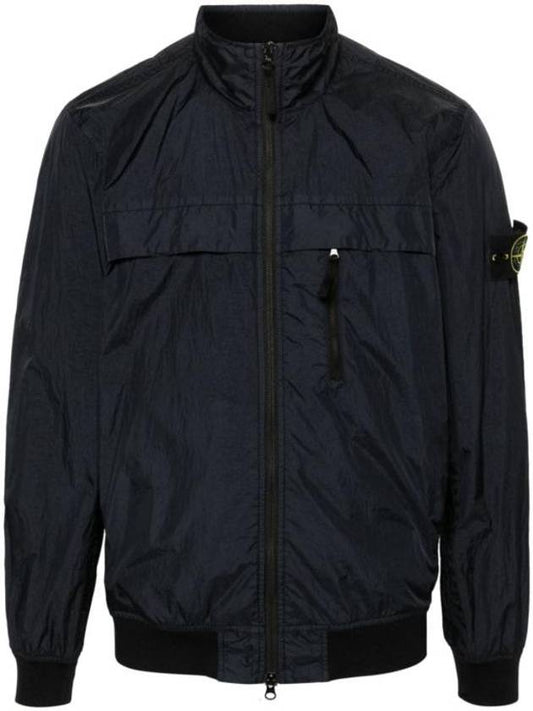 Garment Dyed Crinkle Reps R-Nylon Jacket Blue - STONE ISLAND - BALAAN 1