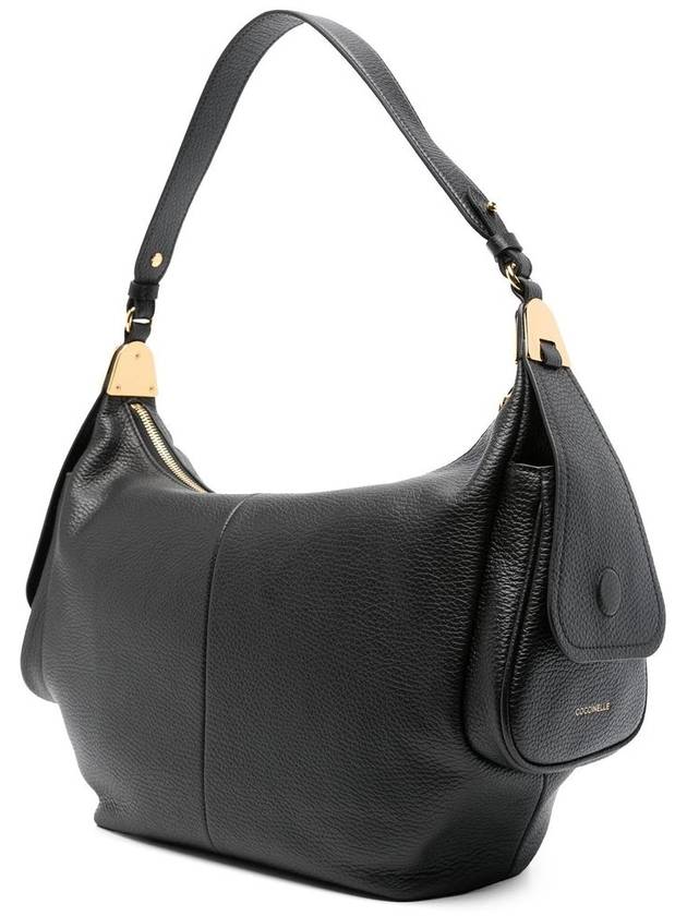 Coccinelle Leather Shoulder Bag With Pockets - COCCINELLE - BALAAN 2