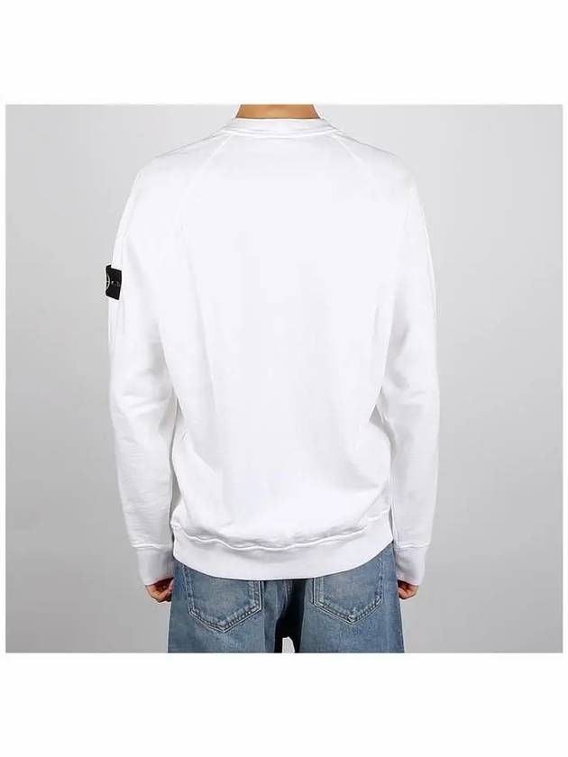 Cotton Crew Neck Sweatshirt White - STONE ISLAND - BALAAN 5