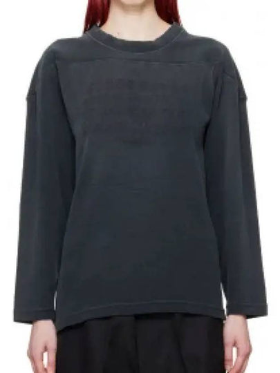 Numeric Stitch Cotton Long Sleeve T-Shirt Black - MAISON MARGIELA - BALAAN 2