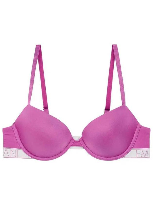 UNDERWEAR Women's Premium Micro Thin Logo Banding Push-up Bra Purple - EMPORIO ARMANI - BALAAN 1