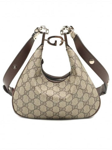 Women s Gucci 699409 GG Supreme WEB Detail Attache Small Shoulder Bag gt Gangbuk used luxury goods - GUCCI - BALAAN 1