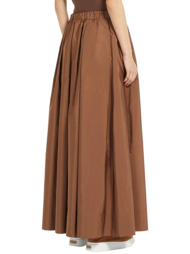 Tripoli Pleated Skirt Brown - S MAX MARA - BALAAN 4