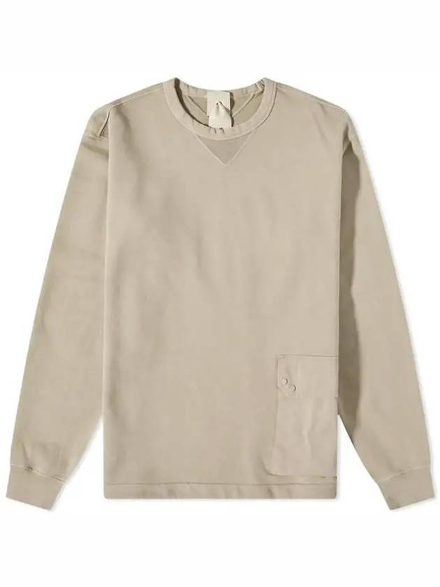 Pocket Cotton Sweatshirt Taupe - TEN C - BALAAN 1