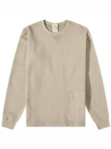 Pocket Cotton Sweatshirt Taupe - TEN C - BALAAN 1