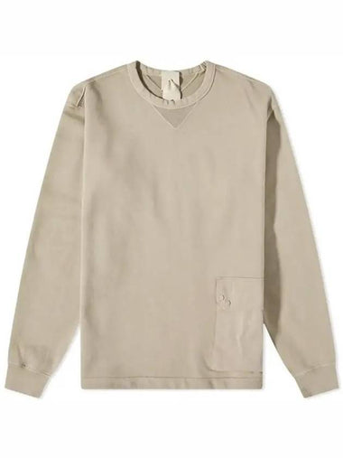 Pocket Cotton Sweatshirt Taupe - TEN C - BALAAN 1