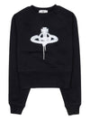 Spray ORB Logo Sweatshirt Black - VIVIENNE WESTWOOD - BALAAN 10