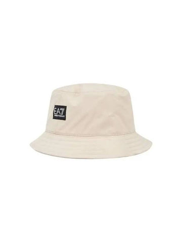 Men s EA7 Logo Patch Poly Bucket Hat Tan 271422 - EMPORIO ARMANI - BALAAN 1