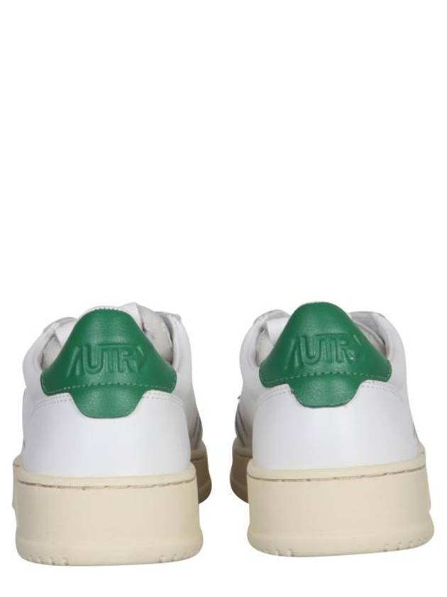 Medalist Green Tab Leather Low Top Sneakers White - AUTRY - BALAAN 4