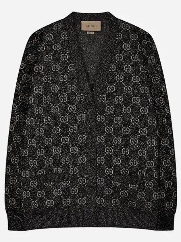 Lamé GG Jacquard Cardigan Black - GUCCI - BALAAN 2