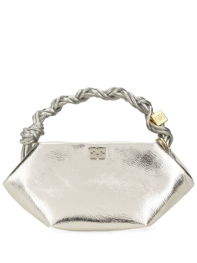 Bou Mini Tote Bag Silver - GANNI - BALAAN 2