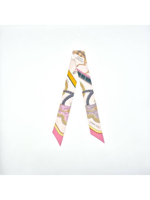 Grand Apparat Twilly Silk Scarf Rose Nacre - HERMES - BALAAN 3