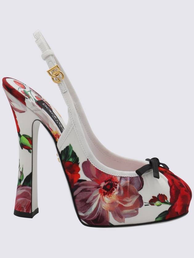 Dolce & Gabbana Scarpe Con Tacco Bianco/Fiori - DOLCE&GABBANA - BALAAN 1