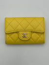 Classic Snap Card Wallet Caviar 24S Yellow Gold AP0214 - CHANEL - BALAAN 4