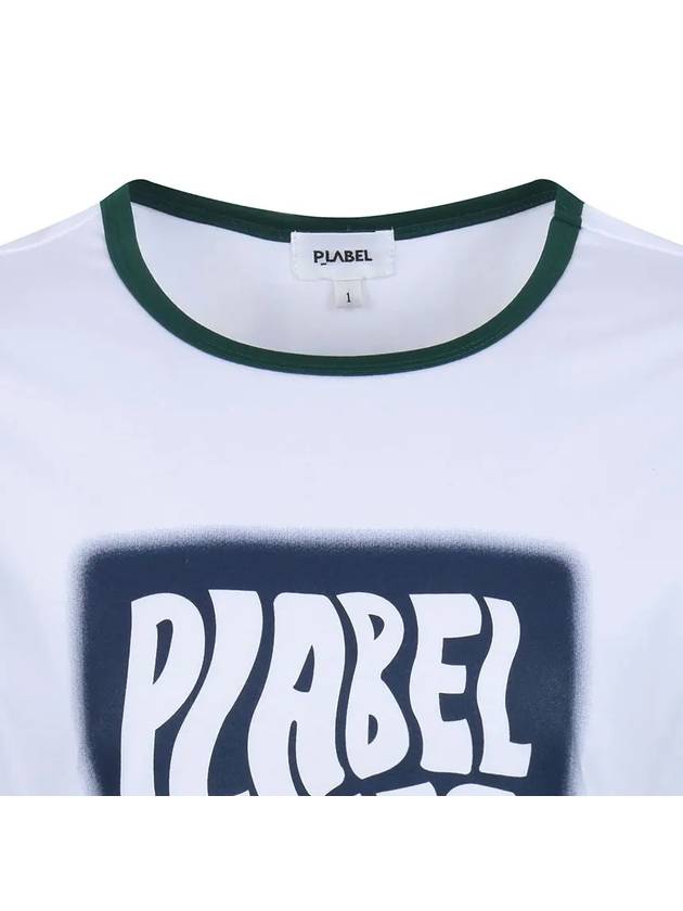 Wave color combination T-shirt MW3ME275WHT - P_LABEL - BALAAN 4