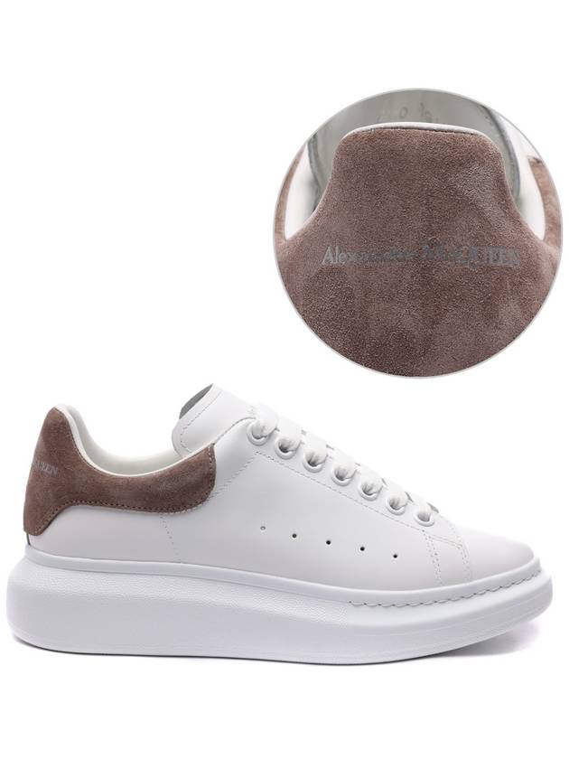 Men's Suede Heel Counter Oversole Sneakers White - ALEXANDER MCQUEEN - BALAAN 3