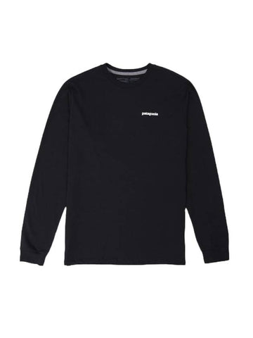 P 6 Responsibili Long Sleeve T-Shirt Black - PATAGONIA - BALAAN 1