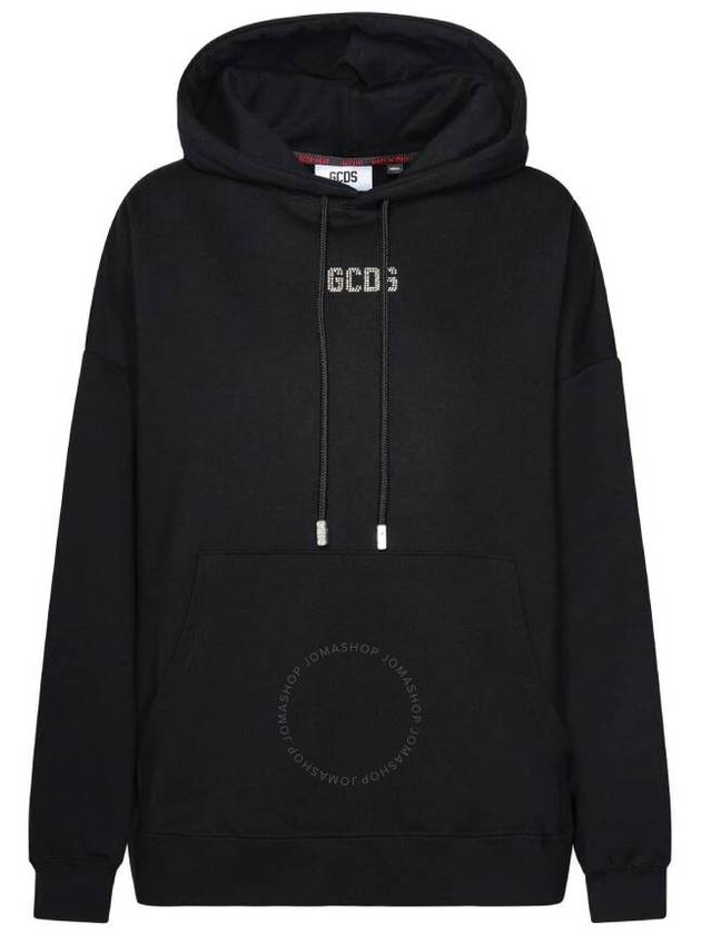 GCDS Bling Logo Cotton Hoodie Size X Small - GCDS - BALAAN 1