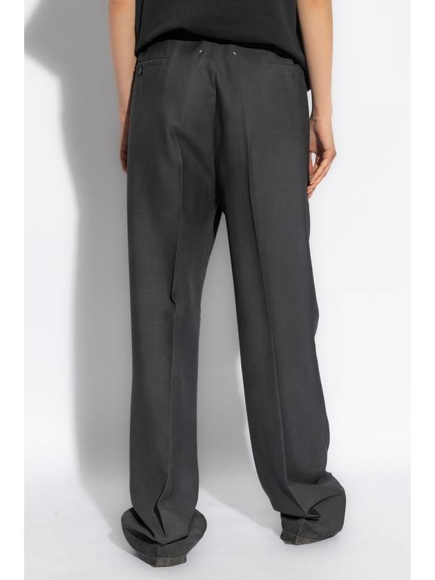 Maison Margiela Creased Trousers, Women's, Grey - MAISON MARGIELA - BALAAN 4