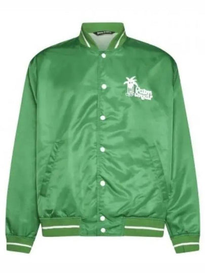 Derby Light Varsity Bomber Jacket Green - PALM ANGELS - BALAAN 2