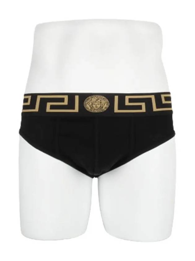 Men's Logo Banding Briefs 2 Pack Black White - VERSACE - BALAAN 3