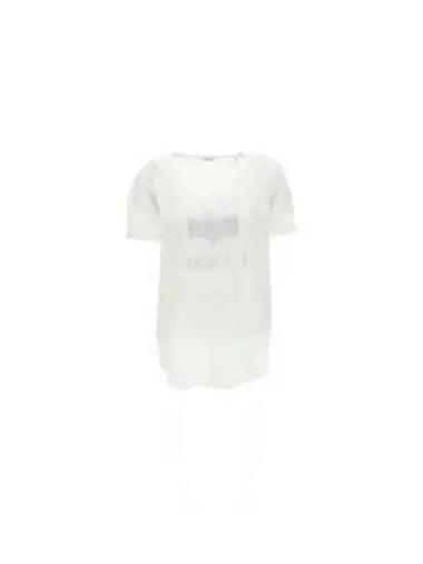 Coldy Short Sleeve T Shirt White TS0004FAA1N10E20WH - ISABEL MARANT - BALAAN 1