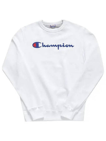 Sweatshirt GF88H Y06794 WHC Power Blend Script Graphic Big Logo Brushed Sweatshirt WoSweatshirt - CHAMPION - BALAAN 1