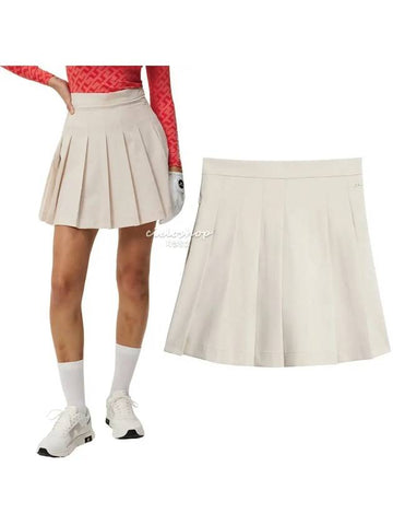 Adina Pleated Women s Golf Skirt Moonbeam GWSD11058 - J.LINDEBERG - BALAAN 1