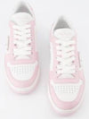 Downtown Perforated Leather Low Top Sneakers Pink - PRADA - BALAAN 2