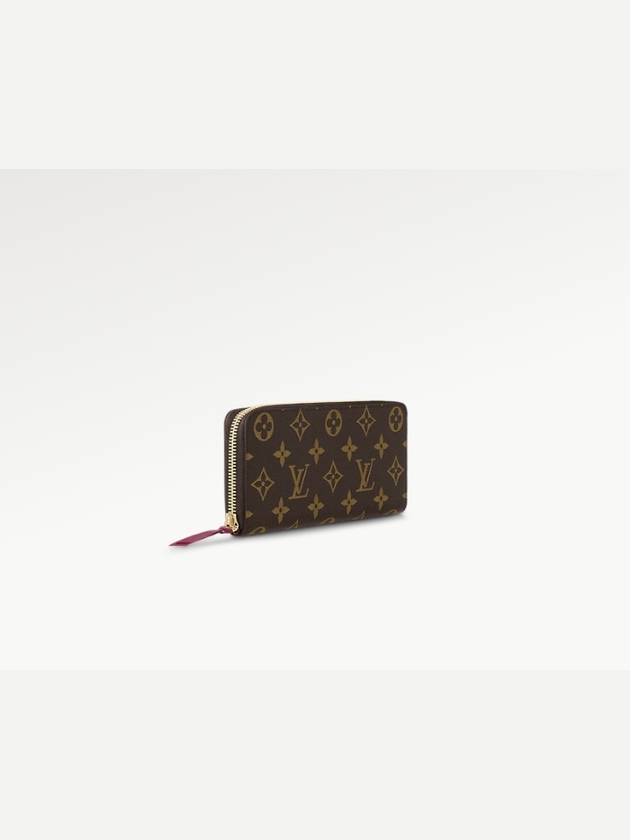 Monogram Clemence Long Wallet Brown Fuchsia - LOUIS VUITTON - BALAAN 3