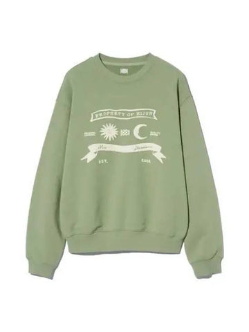 Sun Moon Pullover Unisex Green - KIJUN - BALAAN 1