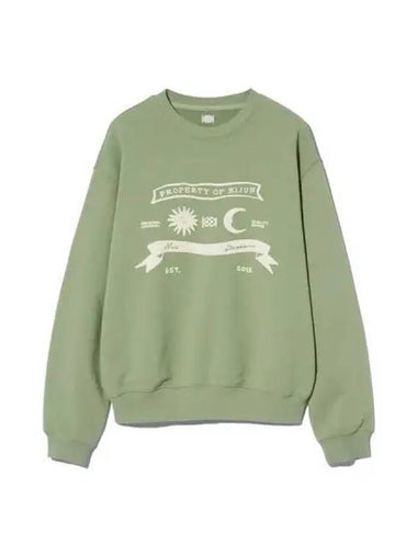 Sun Moon Pullover Unisex Green - KIJUN - BALAAN 1