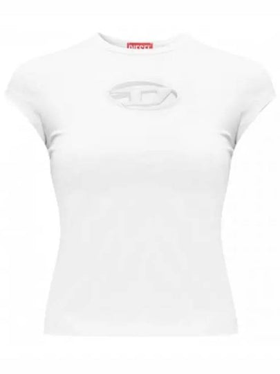 T Angie Peekaboo Logo Short Sleeve T-Shirt White - DIESEL - BALAAN 2