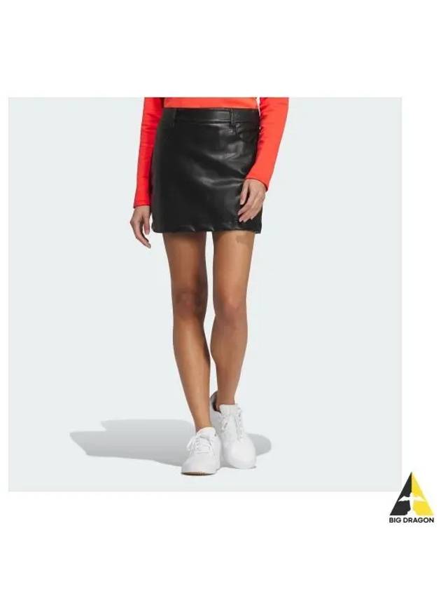 adidas GOLF Stretch Leather Like Skirt HZ6093 - ADIDAS GOLF - BALAAN 1