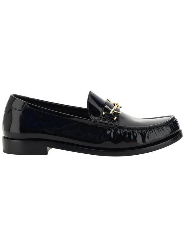 Men's Patent Leather Penny Loafer Black - SAINT LAURENT - BALAAN 1