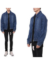 Men's Small Logo Denim Jacket Used Blue - AMI - BALAAN 3