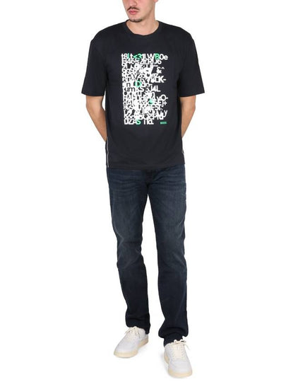 LOGO PRINT T-SHIRT - HUGO BOSS - BALAAN 2