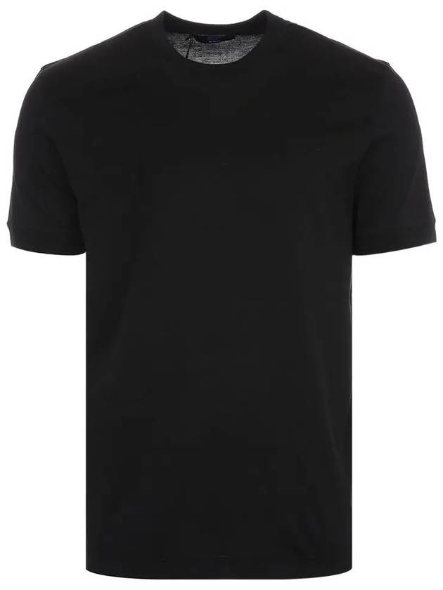 UMM0478 BLACK KNT basic short sleeve t shirt - KITON - BALAAN 1