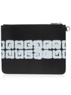 Cheeto Tag Effect 4G Leather Clutch Bag Black - GIVENCHY - BALAAN.