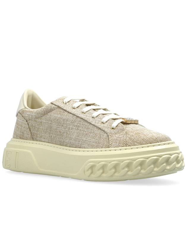 Casadei Sneakers With Lurex Thread, Women's, Beige - CASADEI - BALAAN 4