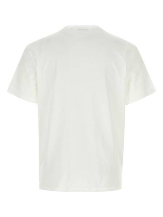 Men's Graffiti Logo Short Sleeve T-Shirt White - ALEXANDER MCQUEEN - BALAAN 3